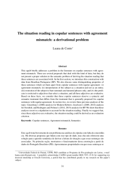 The situation reading in copular sentences with agreement