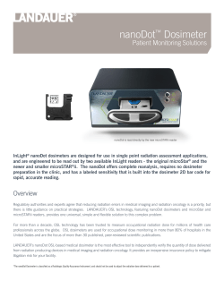 nanoDot&trade; Dosimeter
