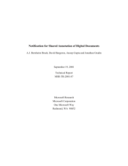 Notification for Shared Annotation of Digital Documents