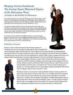 Shaping Arizona Statehood: The George Stuart Historical Figures of