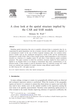 A close look at the spatial structure implied by the CAR and SAR