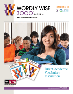 Wordly Wise 3000® Grades 6-12