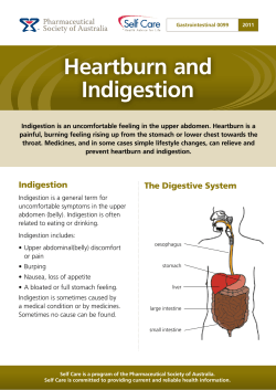 Heartburn and Indigestion