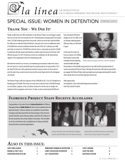 special issue: women in detention