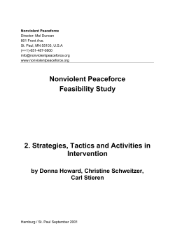 Chapter 2 - Activities - Nonviolent Peaceforce