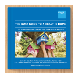 THE BUPA GUIDE TO A HEALTHY HOME