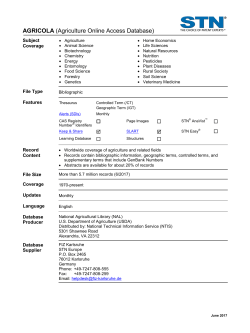 agricola - Chemical Abstracts Service