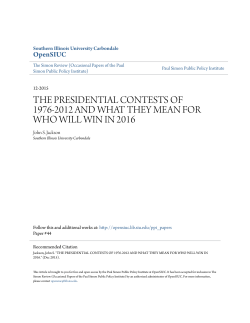 the presidential contests of 1976-2012 and what