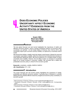 does economic policies uncertainty affect economic activity?