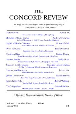 Spring 2011 - Emma Willard School