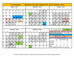 Calendar - Hibbing Community College