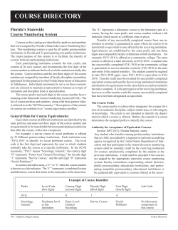 course directory - Chipola College