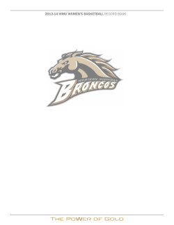2013-14 Bio/Record Book