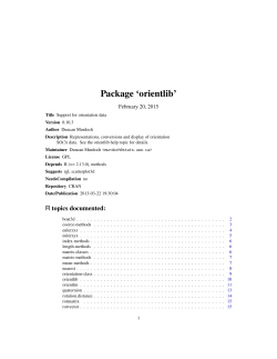 Package `orientlib`