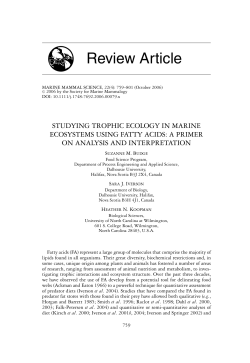 Review Article - The Marine Lipids Lab