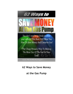 62 Ways to Save Money at the Gas Pump