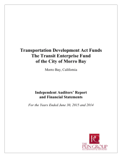 2015 morro bay transit fund