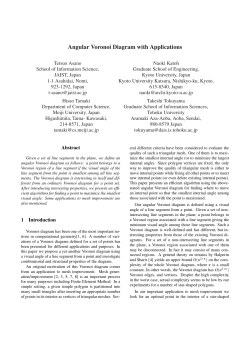 Angular Voronoi Diagram with Applications
