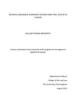 metrical dissonance in brahms`s second piano