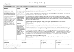 La Vuelta al Cole (Back to School) 6. Play scripts.