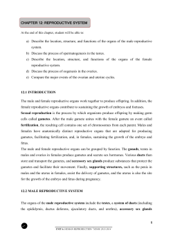 At the end of this chapter, student will be able to