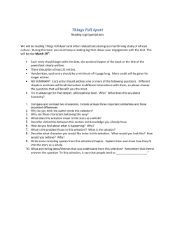 Things Fall Apart