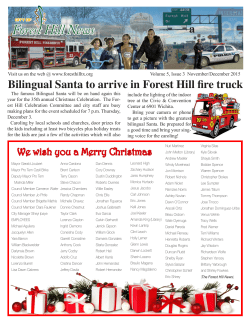 November / December - City of Forest Hill