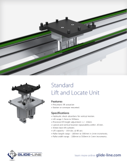 Standard Lift and Locate Unit - Glide-Line