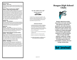 Reagan High School Clubs