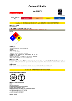 Cesium Chloride - Santa Cruz Biotechnology