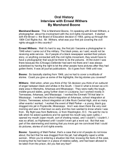 Ernest Withers Oral History - Knight Chair in Political Reporting
