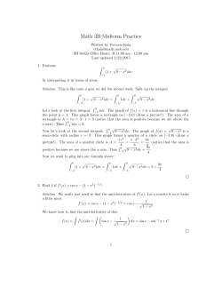 Midterm 1 Practice Solutions