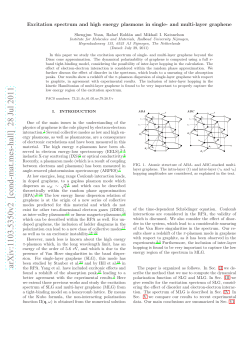 Excitation spectrum and high energy plasmons in single