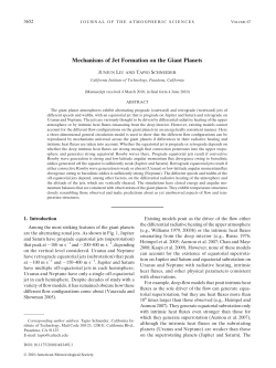 Mechanisms of Jet Formation on the Giant Planets