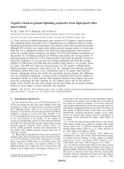 Negative cloud-to-ground lightning properties from high