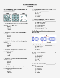 Created with Discovery Education Quiz Builder (Wave Properties Quiz)