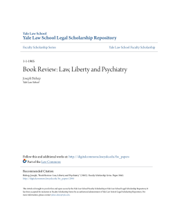 Book Review: Law, Liberty and Psychiatry