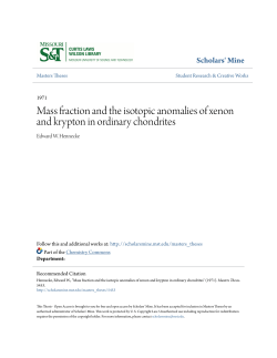 Mass fraction and the isotopic anomalies of xenon and krypton in