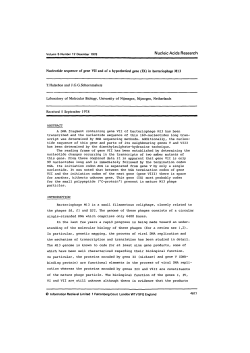 Nucleotide sequence of gene VII and of a hypothetical gene (IX) in