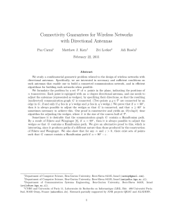 Connectivity Guarantees for Wireless Networks with Directional
