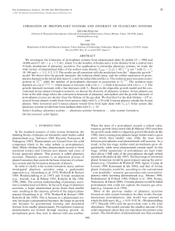 FORMATION OF PROTOPLANET SYSTEMS AND DIVERSITY OF