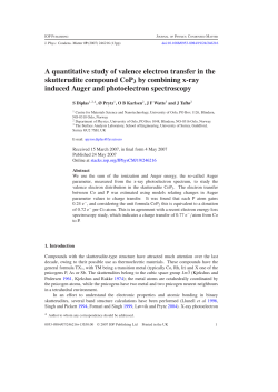 A quantitative study of valence electron transfer in the skutterudite