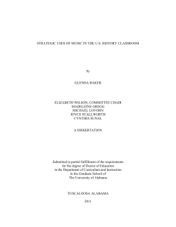 STRATEGIC USES OF MUSIC IN THE US HISTORY