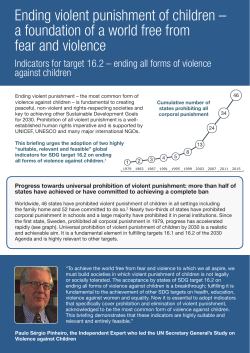 Ending violent punishment of children