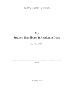 Student Handbook 2016-2017