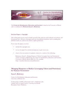 Bringing Diasporas to Market: Leveraging Talent