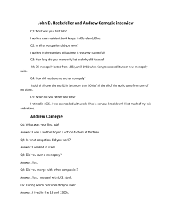 john D rockefeller and andrew carnegie interview - cls-social