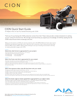 CION Quick Start Guide