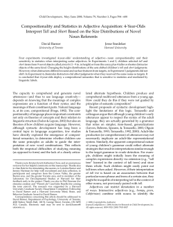 Compositionality and Statistics in Adjective