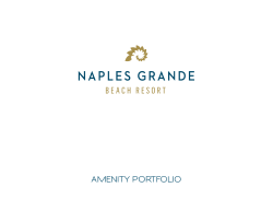 To View The Amenity Menu - Naples Grande Beach Resort